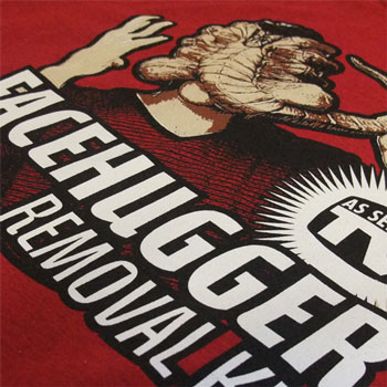 photo of Face Hugger (from the film Alien) t-shirt print