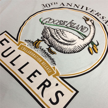 photo of Fullers Brewery t-shirt print