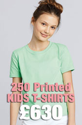 250 x Gildan Kids Softstyle® Ringspun T-Shirts Deal