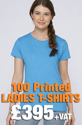 100 x Gildan Ladies Heavy Cotton™ T-Shirts Deal