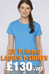 25 x Gildan Ladies Heavy Cotton™ T-Shirts Deal
